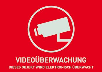 JETZT MITBESTELLEN WARNAUFKLEBER Rechtssicher auf Videoüberwachung hinweisen mit dem beidseitig verwendbaren und