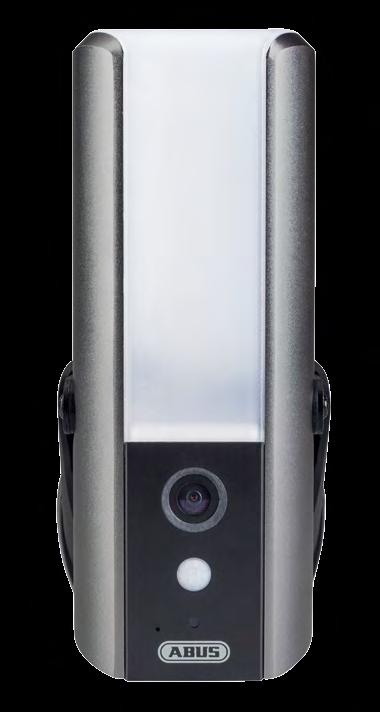 AUSSENKAMERA, BEWEGUNGS MELDER UND LED-STRAHLER IN EINEM Full-HD Licht-Kamera Die ABUS Smart Security World Licht-Kamera ist eine Überwachungskamera mit Bewegungssensor, LED-Strahler und