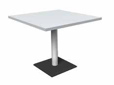 tabletop white Fußgestell chrom / legs chrome ø 70 cm, H = 110 cm
