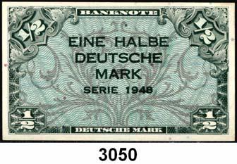 227 BUNDESREPUBLIK DEUTSCHLAND 3050 230 1/2 Deutsche Mark 1948. Ros.