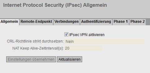 VPN-Tunnel zwischen zwei M-800 3.4 SCALANCE M87x (VPN-Client) konfigurieren 5. Aktivieren Sie "Auto-Firewallregeln". Für die VPN-Verbindung wird automatisch die Firewall-Regel angelegt 6.