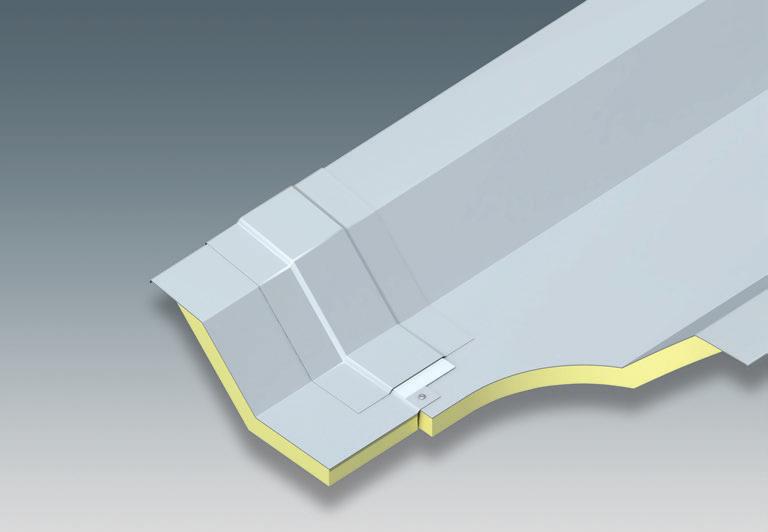 B Details Detail Überlappungsstoß Silberfolien-Klebeband 100 mm PVC-Folienstreifen 200 mm breit zur bauseitigen Stoßverklebung gemäß Montageanleitung Außenschale aus Stahlblech mit
