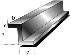 Z-PROFILE EN AW-6060 T66 (ALMGSI 0,5 F22) Z PROFILE Z-Profile EN AW-6060 T66 (AlMgSi 0,5 F22) gepresst, warm ausgelagert EN 573-3, 755-1/ -2/ -9 H x B x C x S (mm) AP kg/m V Abw.