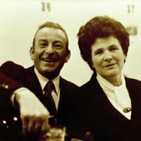Egidio Montagner, fondatore dell azienda, con la moglie.