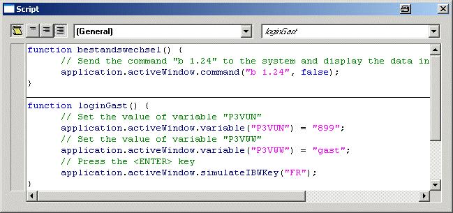 WinIBW3: Scripte statt Macros In der WinIBW2 konnten Macros erstellt werden, indem eine Abfolge von Arbeitsschritten aufgezeichnet und in
