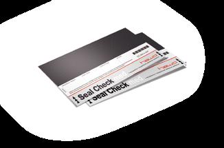 > hawo Seal Check: Die Indikatorstreifen Seal Check med für Klarsichtbeutel und -schläuche aus Papier/Folie und Seal