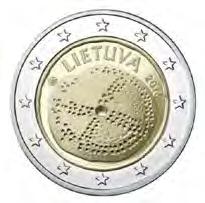 Auflage: 0,5 Mio Litauen 2 Euro: 30 Jahre Europaflagge Ausgabedatum: November 2015 Auflage: