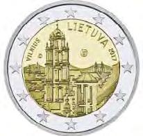 2 Euro: Vilnius Ausgabedatum: Drittes Quartal 2017 Auflage: 1 Mio 2