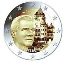 2-Euro-Umlauf-Gedenkmünzen 2 Euro: Großherzog Henri und