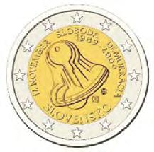 0,52 Mio Slowakei 2 Euro: 10 Jahre WWU Ausgabedatum: Jänner 2009