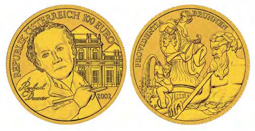 3 Österreichische Sammlermünzen Goldmünzen zu 100 Euro Kunstschätze Österreichs