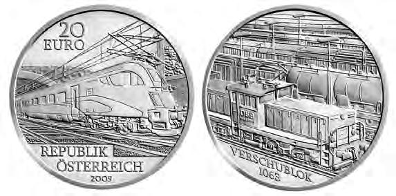 Österreichische Sammlermünzen Österreichische Eisenbahnen Die Bahn der