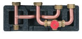 40 kw bei T 20K tubra - Trio-mat Connection set for heating circuits of boilers with 3-way-distribution-valve Forward right and insulation.