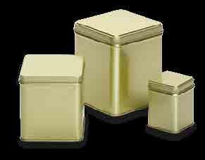 gold, eckig, Schanierdeckel, 75 x 75 x 91 mm 100 g, gold, square, hinged lid,