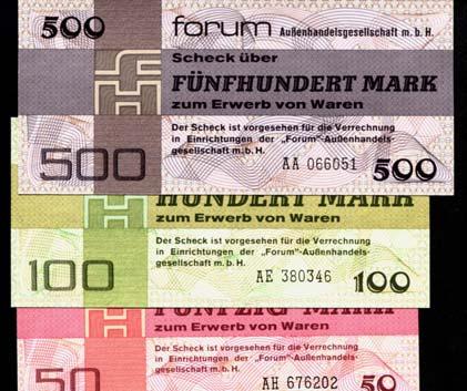 367-373 Forumscheck 50 Pfennig bis 500