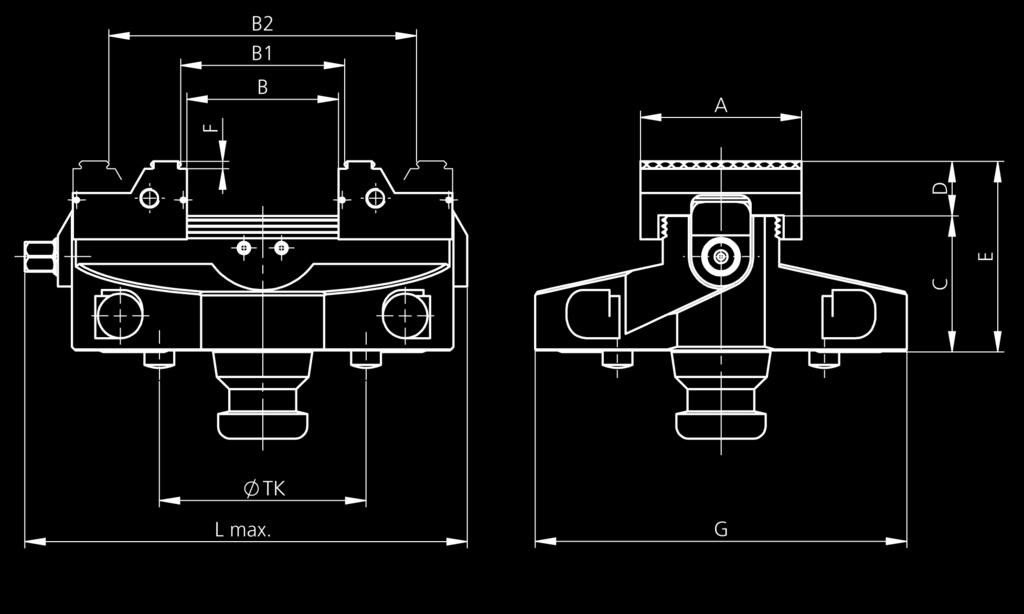 65-IP-WSP IP Palette für GRESSEL Werkstückspeicher IP pallet for GRESSEL workpiece storage Typ Beschreibung Backenbreite Spannkraft Gewicht Lieferumfang Bestell-Nr. Type Description Jaw width Clamp.