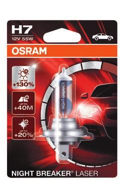 Halogen-Autolampe H7 NIGHT BRAKR LASR Halogen-Autolampe H7 NIGHT BRAKR LASR 60 / PX26d PX26d 2 Stück in Osram Artikel Nr.