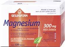 100 ml = 3,97 Gesundform Magnesium 300 mg 120