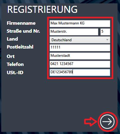 Klicken Sie den Button HIER REGISTRIEREN. 2.