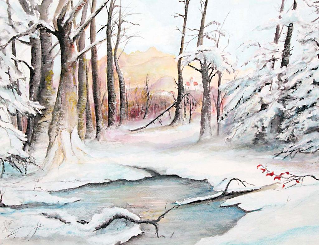 Samerberg in der Wintersonne Der Winter komponierte einen weißen Traum. Seltsam maskiert scheint Baum für Baum.
