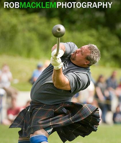 9 Heavyweights The Scottish Hammer Ein Wettbewerb ähnlich dem Hammerwerfen bei der