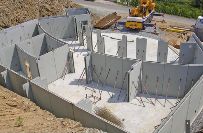 Prefabricated concrete wall elements