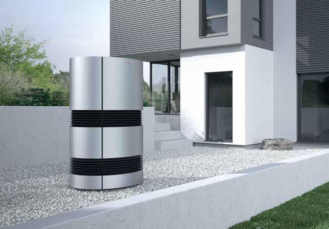 Flexibel und leise Die Luft/Wasser-Wärmepumpe Vitocal 300-A wird außerhalb des Gebäudes aufgestellt und nutzt die kostenlose Umgebungsluft.