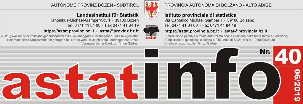 In Südtirol erteilte Aufenthaltsgenehmigungen 2017 Permessi di soggiorno rilasciati in provincia di Bolzano 2017 31.427 gültige Aufenthaltsgenehmigungen am 31.12.