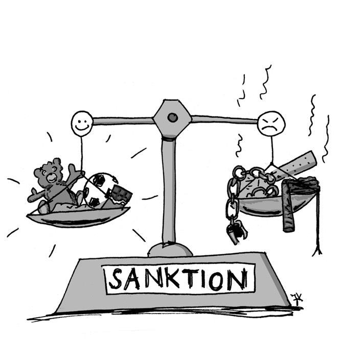 Definition Sanktion Reaktion auf normwidriges bzw.