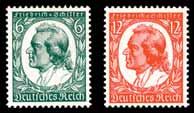 August 1934; 6 und 12 Pfennig Michel-Nummer 544-545 (Artikelnummer: bdr0545s**) postfrisch 45, Reichsparteitag in Nürnberg Ausgabetag 1.