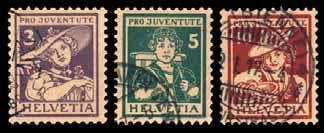 Freimarken: Sitzende Helvetia Strubeli Ausgabe 1855 Berner Druck; 1 Fr. mit schwarzem Seidenfaden; Michel-Nummer 18 II A ys, Zst.
