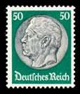 Pfennig Michel-Nummer 493 (Artikelnummer: bdr0493**sigd) postfrisch, mit Sammlersignatur 79, Freimarken: Paul von Hindenburg im Medaillon Ausgabetag 1.