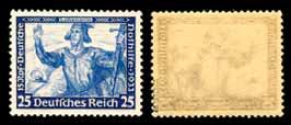 September 1933; 2 Reichsmark; Michel-Nummer 497 (Artikelnummer: bdr0497okulid) rückseitig Michel-Nummer mit Kugelschreiber notiert, gestempelt 25, Opern von Richard Wagner, Lohengrin Ausgabetag 1.