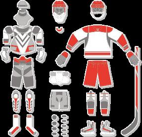 Die Eishockey Ausrüstung Eishockey zählt zu den Sportarten, bei denen voller Körpereinsatz und Schnelligkeit eine besonders große Rolle spielen.