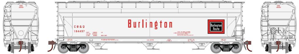 Pennsylvania Railroad PRR 75G15794 Burlingotn Northern BN #453184 75G15795 Burlingotn Northern BN #453344 75G15796 Burlingotn