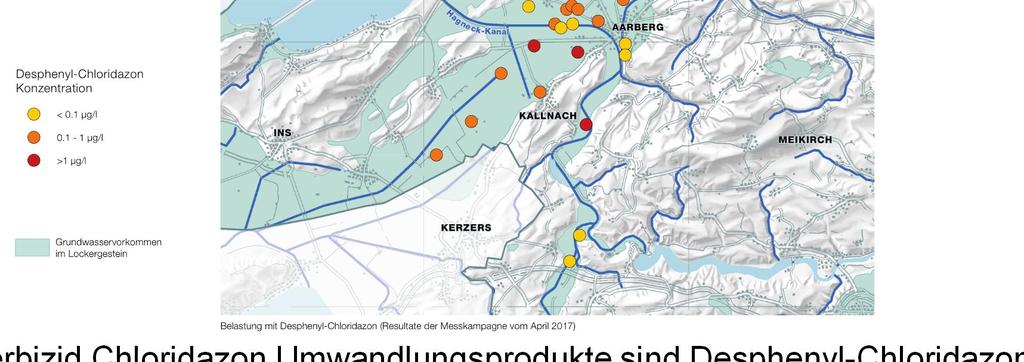 Chloridazon Umwandlungsprodukte sind