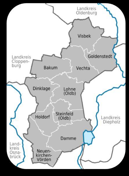 Osnabrück, Bremen an der BAB A1 (4 Anschlussstellen); Nähe NL; Flughäfen