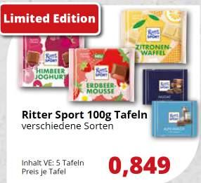 0,529 20/Karton 030004 Rittersport Erdbeer Mousse 0,849 5/Set 015859