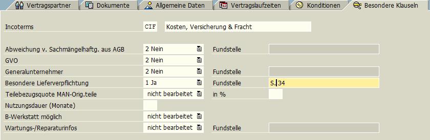 Besondere Klauseln im Vertrag Vertrag kann gesichert werden 2013