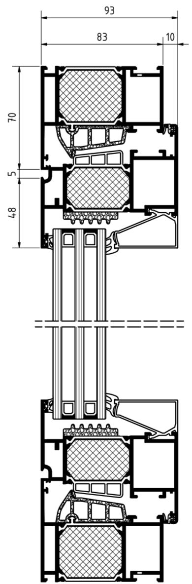 Fensterkonstruktionen Baureihe 75 plus Fenster