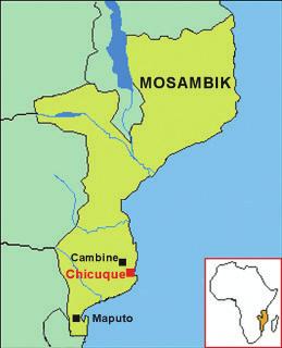 Cambine Das kleine Städtchen Cambine liegt im Südosten Mosambiks, etwa 500 km von der Hauptstadt Maputo entfernt. 4.500 Menschen leben hier, wenn man die vielen Dörfer ringsherum mitzählt.