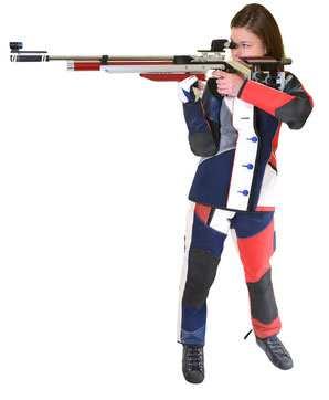 Sportschützen dürft ihr selbst auf einer Entfernung von 10 Meter mit dem Luftgewehr schießen.