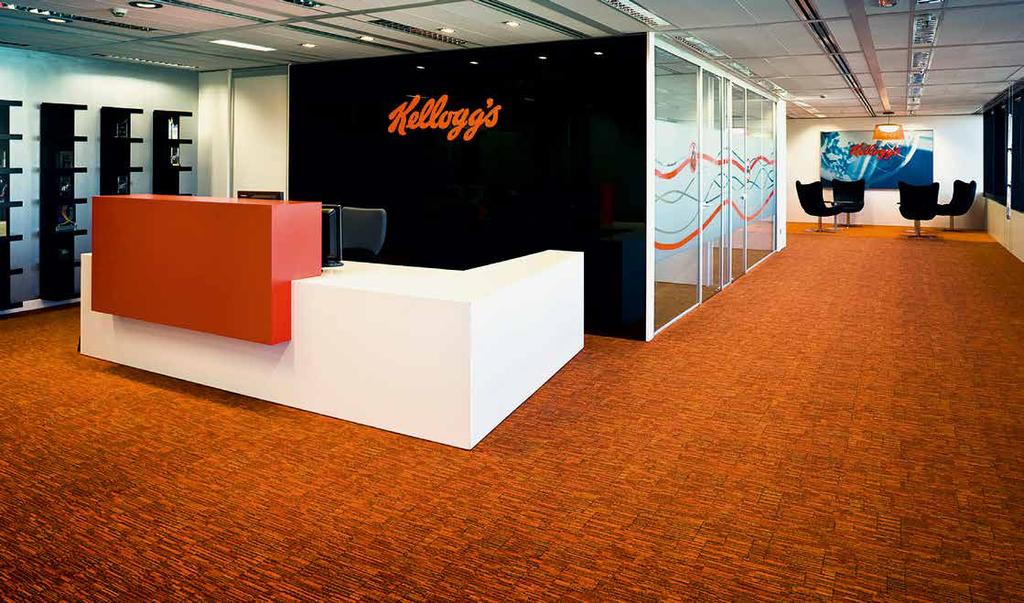 OBJEKT & KWork Flexibilität in der Zentrale von Kellogg s in Madrid KOffice Schon der Empfang bei Kellogg s in Madrid ist großzügig gestaltet, ohne protzig zu wirken.
