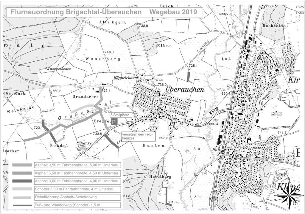 Als vorläufiger Beitragsmaßstab wurde vom Landratsamt Schwarzwald-Baar-Kreis -untere Flurbereinigungsbehörde- der Wert der alten Grundstücke bestimmt.