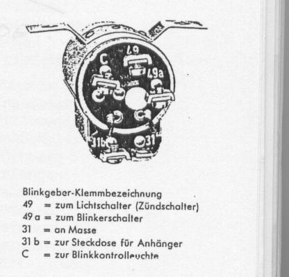 nicht mit der vorgeschriebenen Frequenz, dann ist der Blinkgeber zu ersetzen.