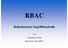 RBAC Rollenbasierte Zugriffskontrolle