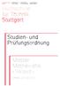 Hochschule für Technik Stuttgart. Studien- und Prüfungsordnung. Master Mathematik. - Vollzeit - Schellingstrasse 24 D-70174 Stuttgart