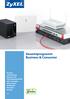 Gesamtprogramm Business & Consumer. Security LAN-Switches Wireless LAN VoIP-Telefonie/IP PBX xdsl-lösungen Fibre-Access Multimedia Powerline Storage