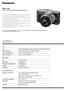 DMC-GF6K Lumix G DSLM Wechselobjektiv-Kamera. Typ. Bildsensor. Aufnahmesystem