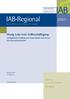 IAB Regional 3/2011. Hessen. Wenig Lohn trotz Vollbeschäftigung. Niedriglohnbeschäftigung in Deutschland und Hessen Eine Bestandsaufnahme